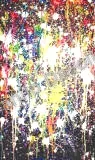 Brain dedicated to j.pollock, 2001, Olio su cartone