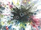 Black hole II, 1993, Olio su cartone