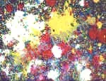 Flower II, 1997, Olio su cartone