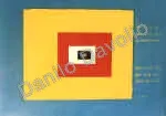 Principle of indetermination, 1997, Tempera su tela e cartone con nastro