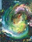 Earth in making, 1993, Olio su tela