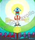 Totem, 1992, Olio su tela
