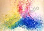 One and triune III, 2001, Olio su tela cartonata