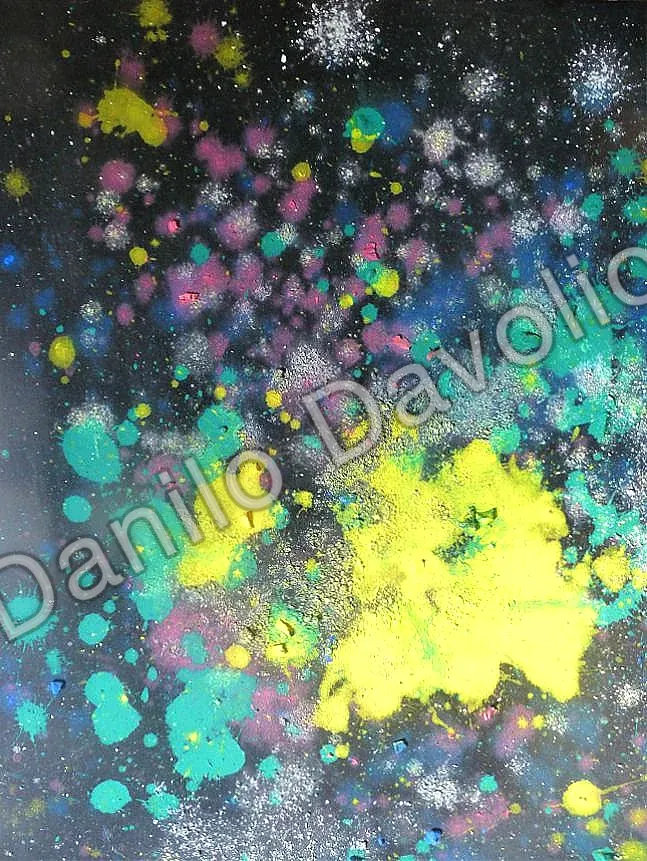 After Big Bang, 2017, Tempera su tela