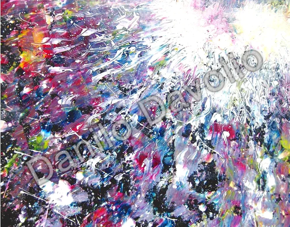 To the edge of universe II, 2010, Olio su cartone