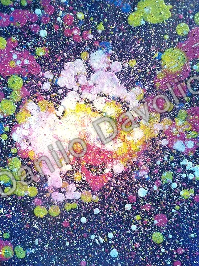 Storage celestial, 2013, Olio su cartone