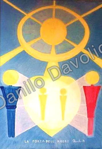 Love that moves the sky and the stars, 1996, Olio su tela