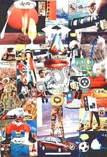 Archetype of brain's vision, 1995, Collage