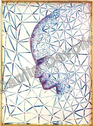Atoms, 1992, Olio su tela