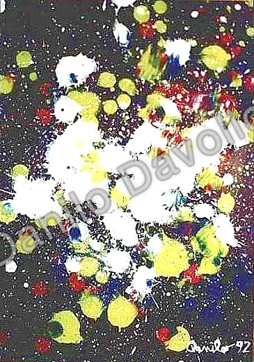 Big Bang, 1992, Olio su cartone