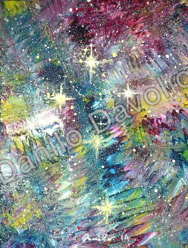 Edge of the universe, 2014, Olio su cartone