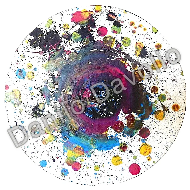 Black hole III, 2013, Tempera su cartone