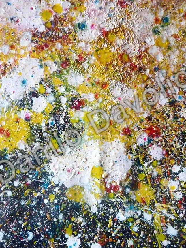 First born caos II, 2016, Olio su cartone