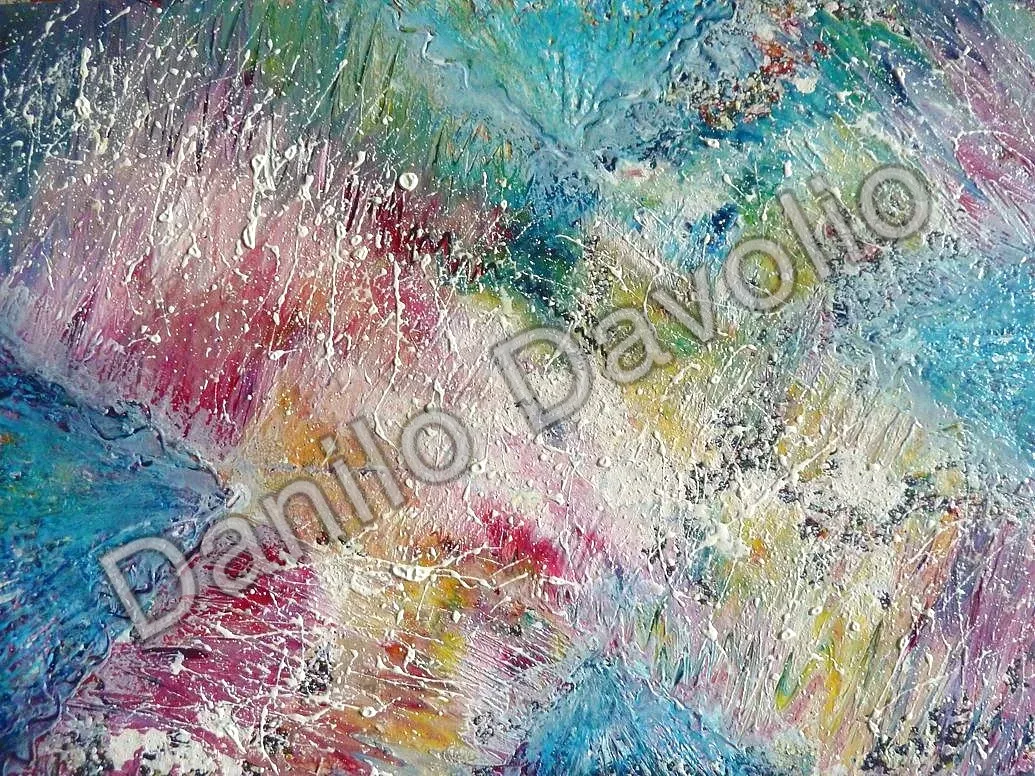 Celestial street, 2015, Olio su cartone