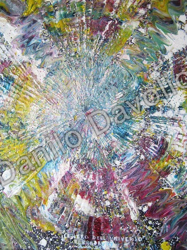Center of universe, 2011, Olio su cartone
