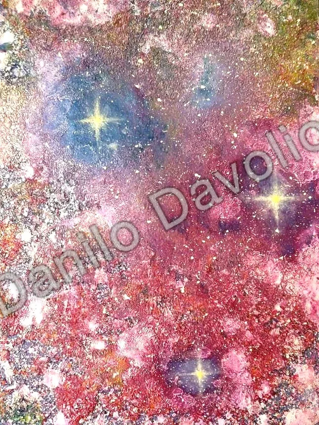 Cosmos, 2015, Olio su cartone