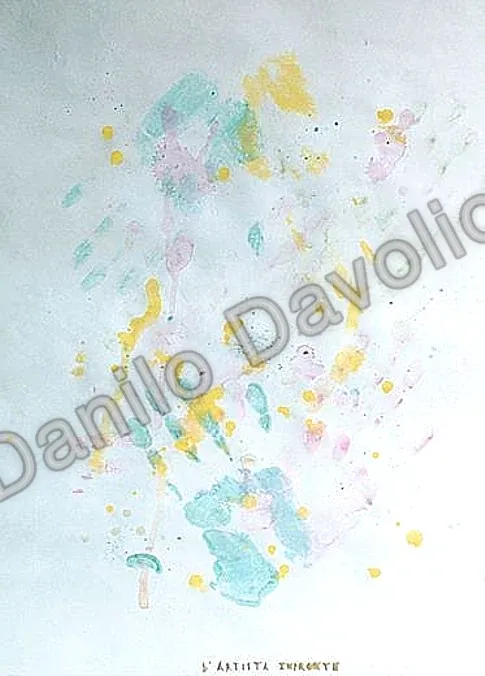 Artist's print, 2002, Tempera oro polvere su carta