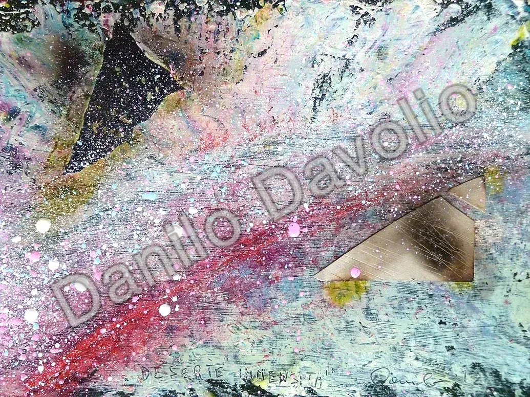 Desert immensity, 2012, Olio su cartone