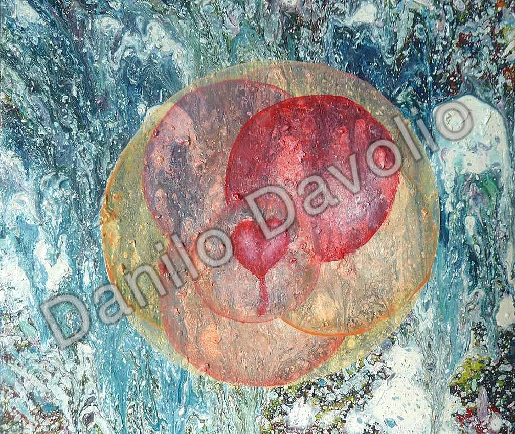 Cosmic dolors II, 2017, Olio su cartone