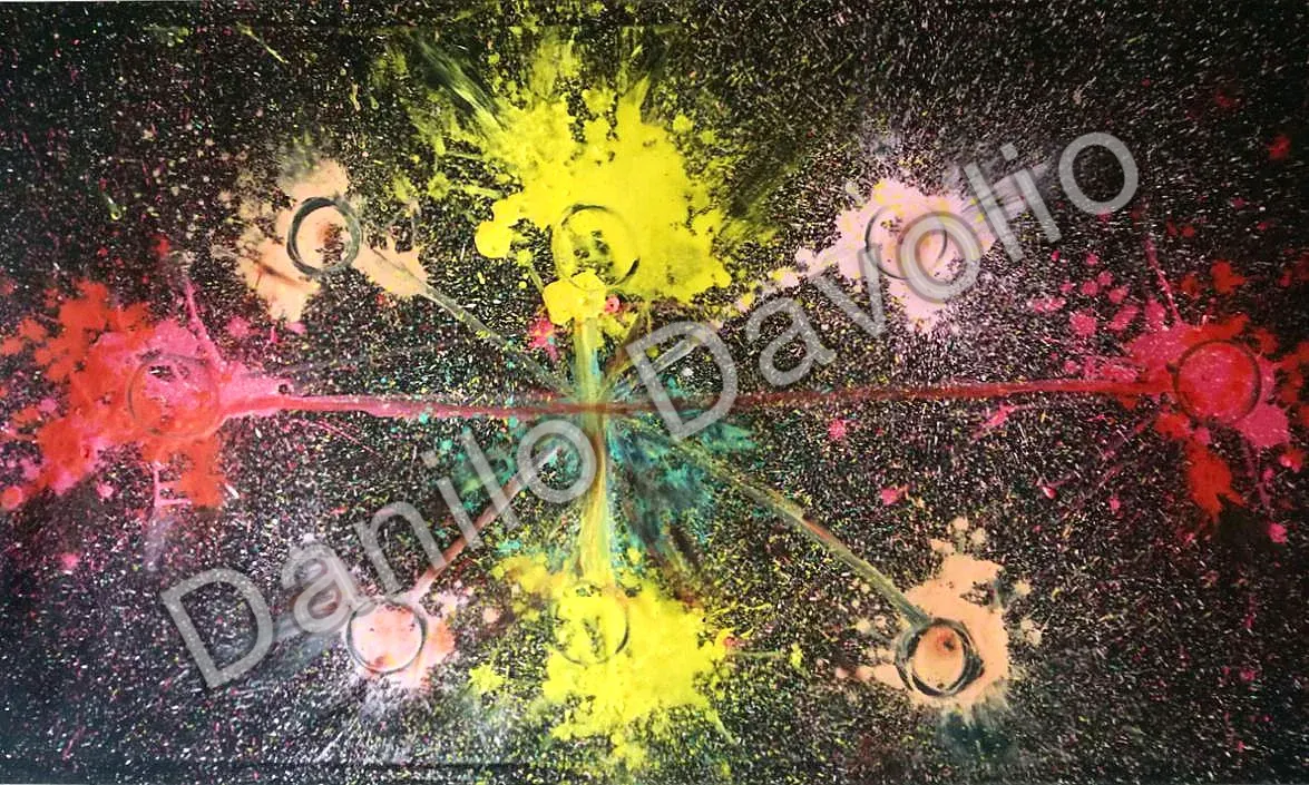 Entanglement love, 2017, Tempera su tela