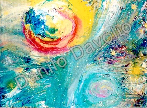 Extreme limit of its orbit, 2003, Olio su cartone