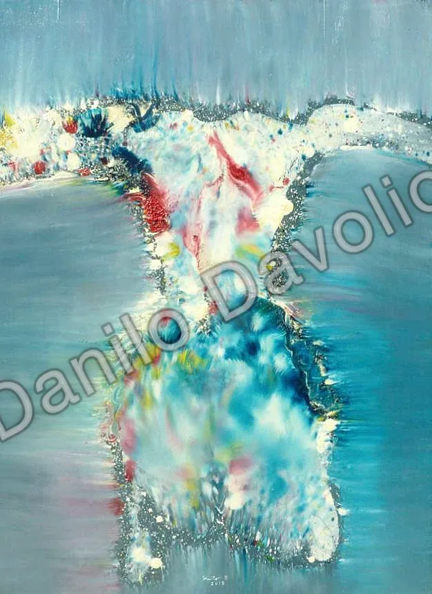 Female human b2, 2019, Olio su compensato