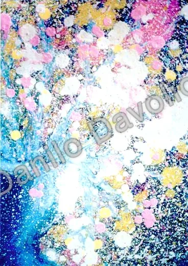 Flower III, 2003, Olio su cartone