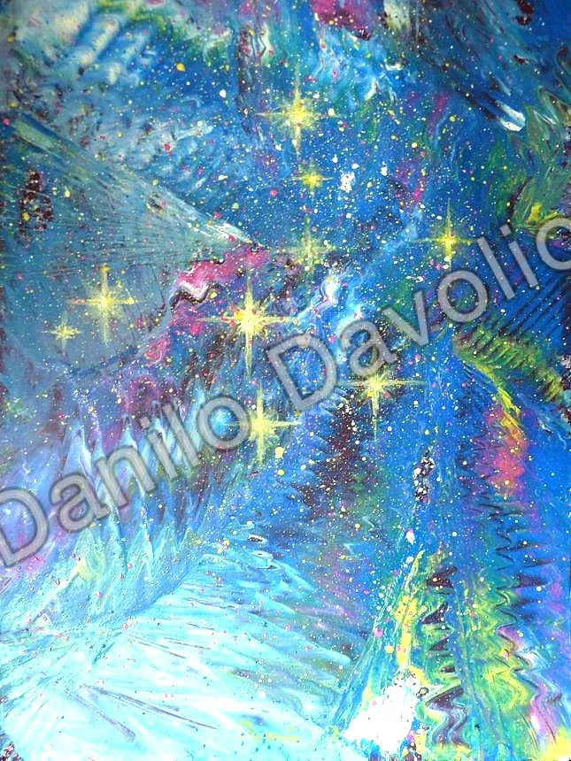 Cold as the interstellar space, 2013, Olio su cartone