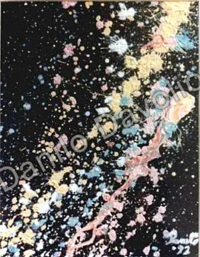 Galaxy, 1992, Olio su cartone