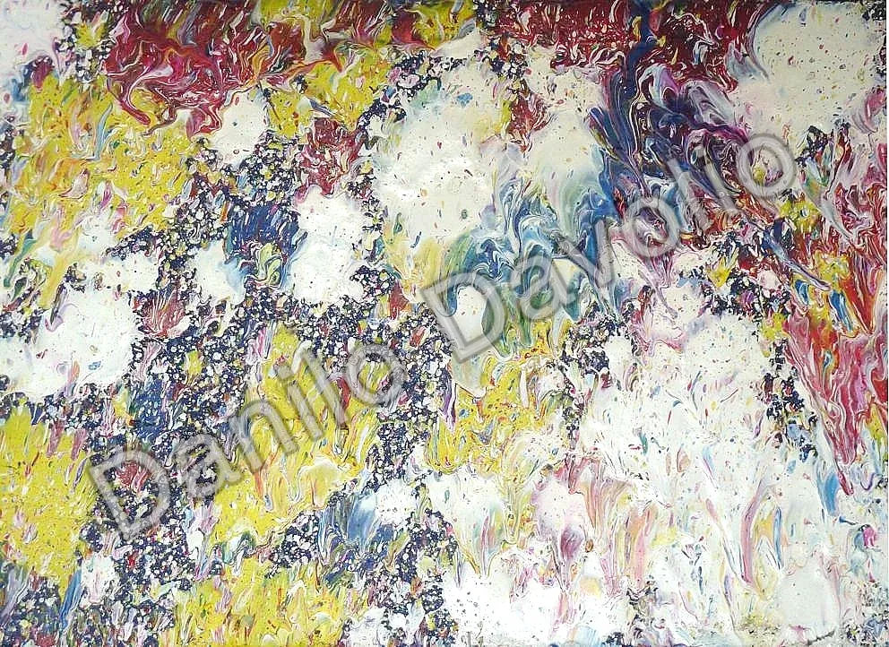 Sidereal cave, 2013, Olio su cartone