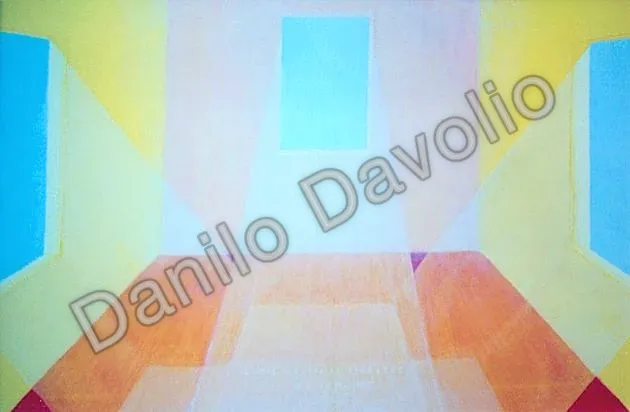 The sun at every window II, 2003, Olio su tela
