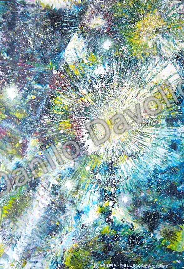 The poem of creations, 2011, Olio su cartone