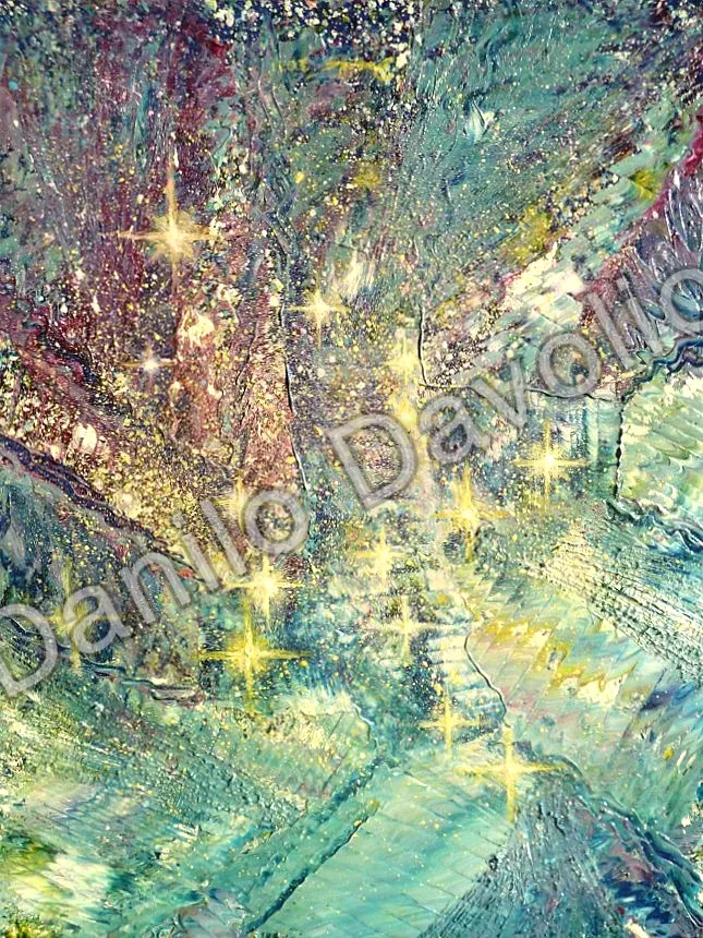 Immensity of space, 2011, Olio su cartone