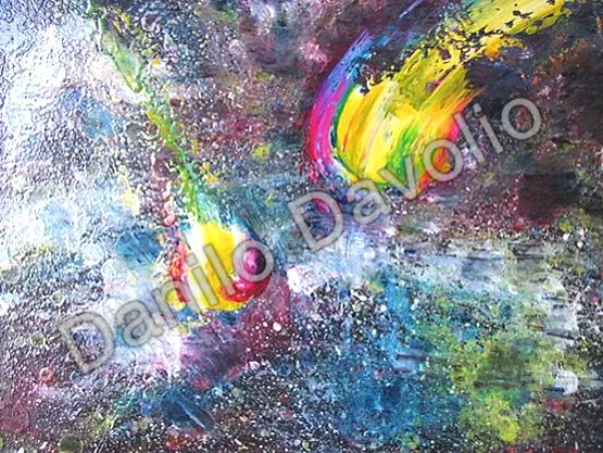 magnetic influense, 2006, Olio su cartone