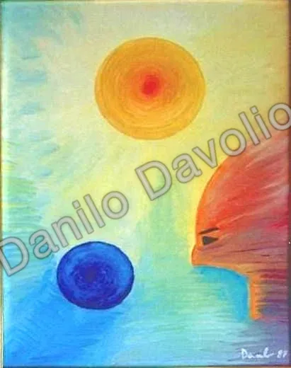 Cosmic greed, 1987, Olio su tela