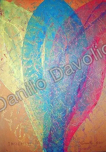 Sets II, 2001, Olio su cartone