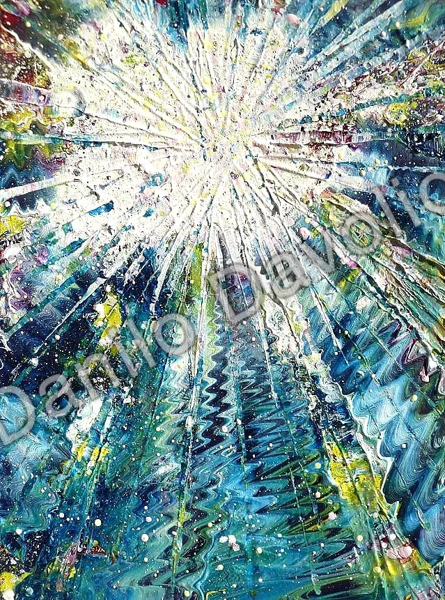 Iperspace II, 2014, Olio su cartone
