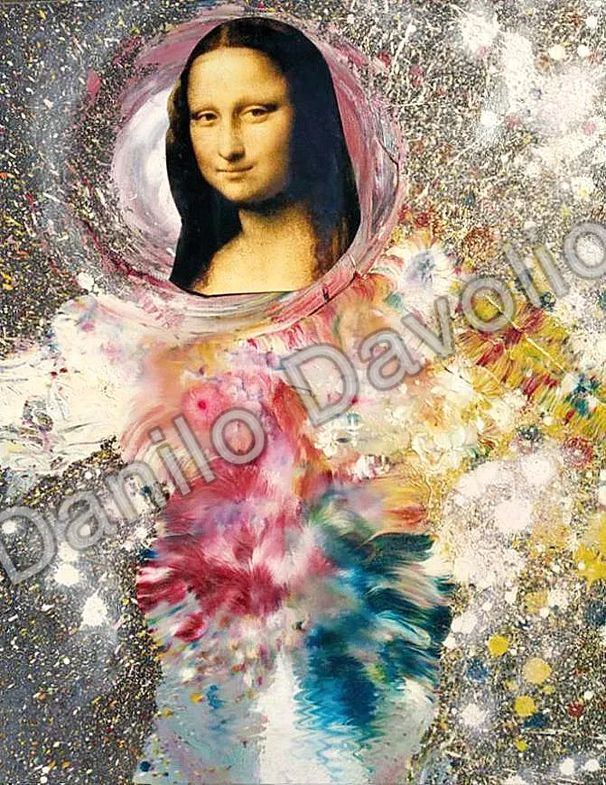 Jucunda constellation virgin, 2012, Olio su legno