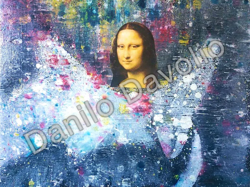 Jucunda woman's butterfly, 2019, Olio su legno