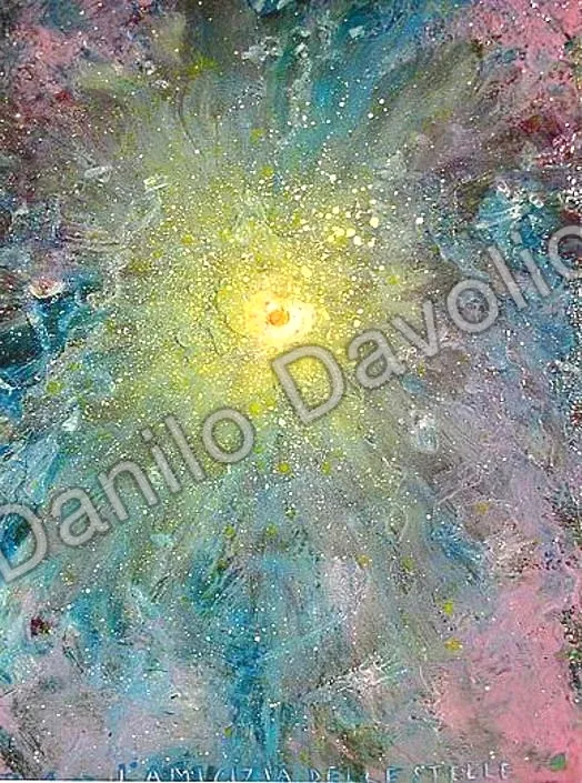 Stars friendship’s, 2007, Olio su cartone telato