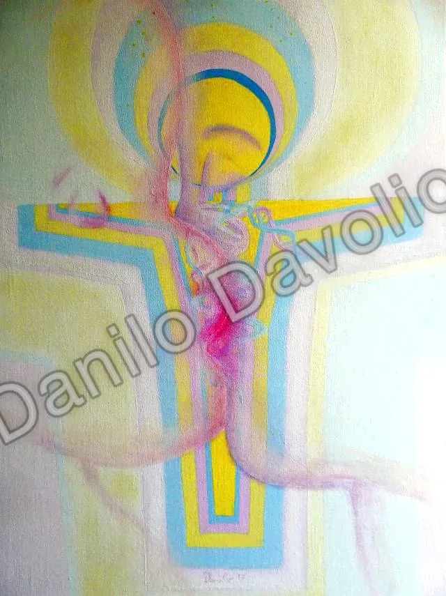 Love is life, 2017, Olio su cartone telato