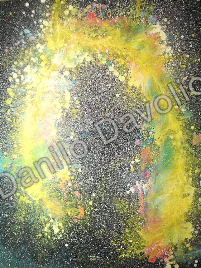 Laniakea, 2018, Olio su legno compensato