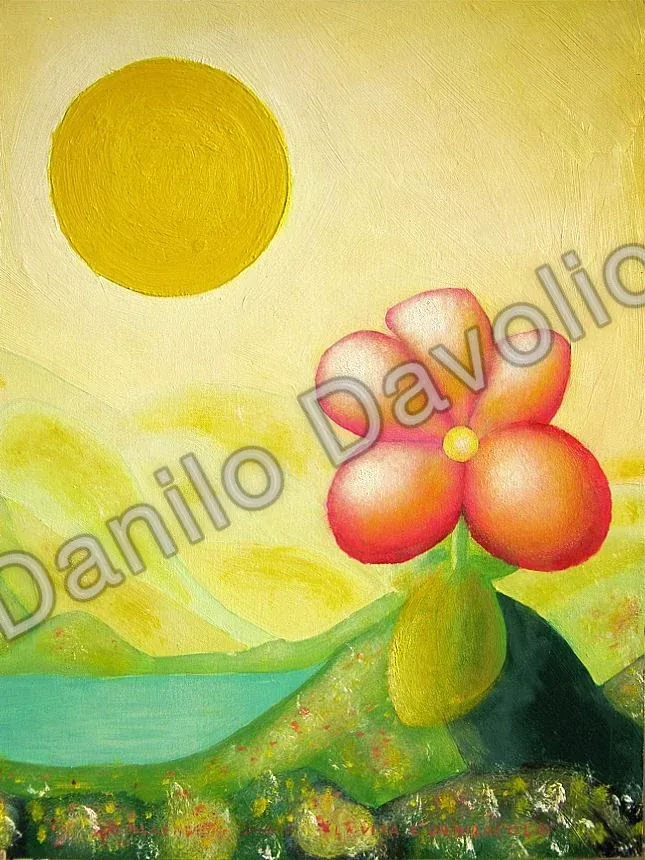 Life is a miracle II, 2010, Olio su tela cartonata