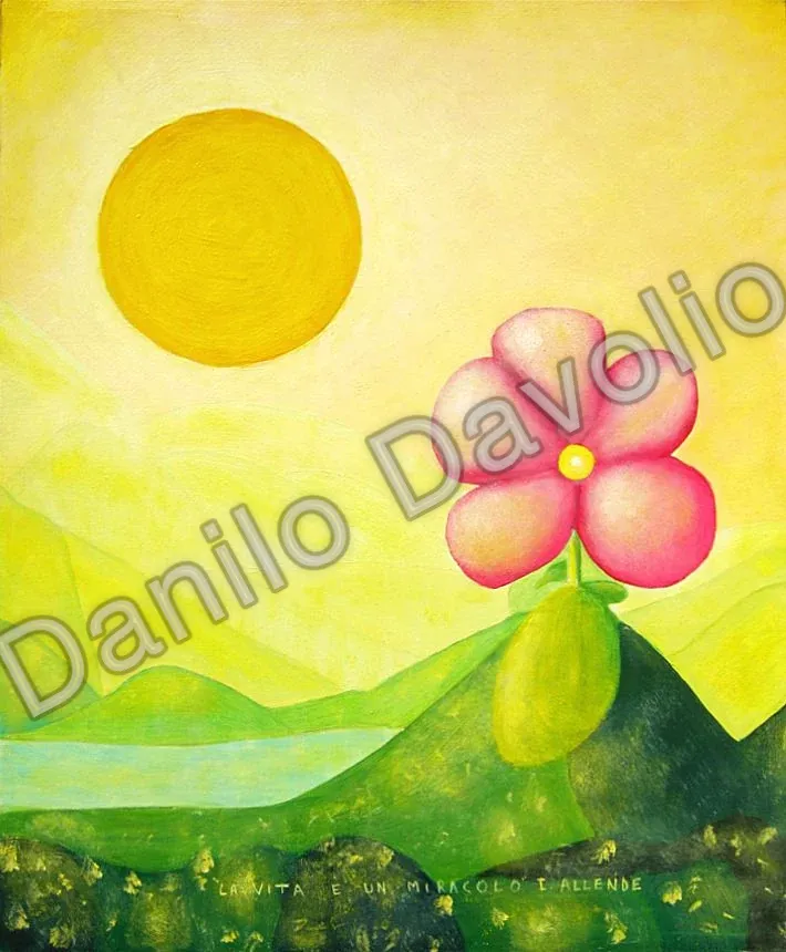 Life is a miracle IV, 2010, Olio su tela cartonata