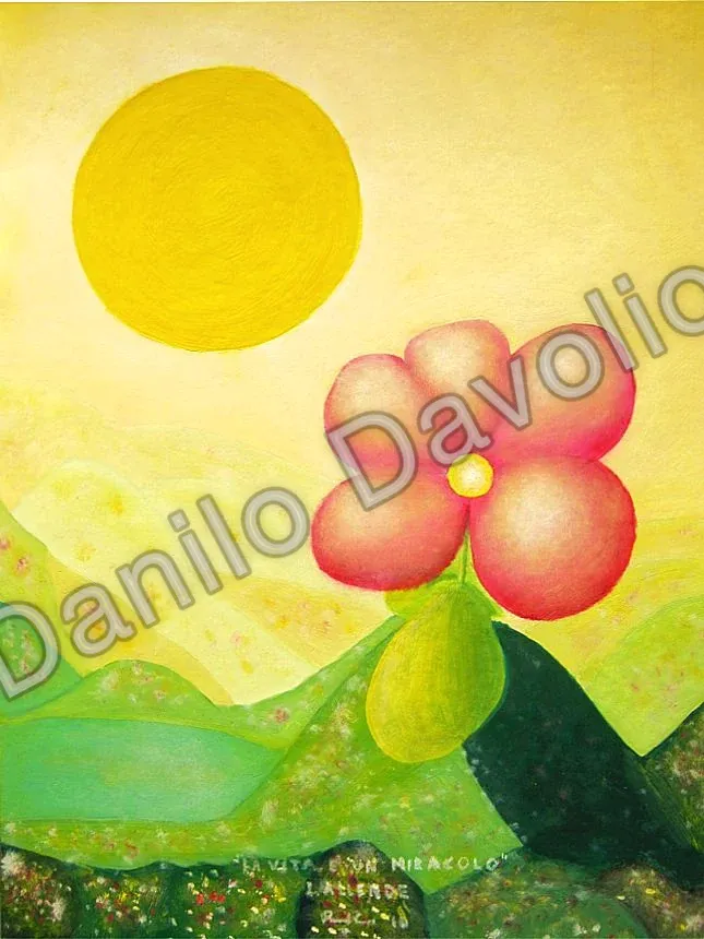 Life is a miracle V, 2010, Olio su tela cartonata
