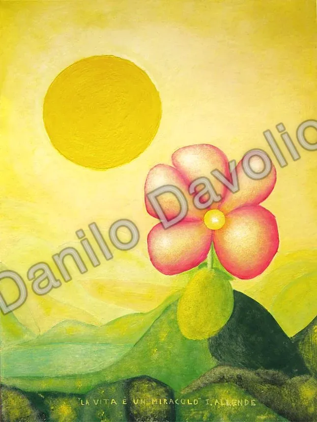 Life is a miracle VII, 2010, Olio su tela cartonata