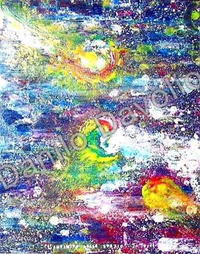 the infinity space, 2006, Olio su cartone