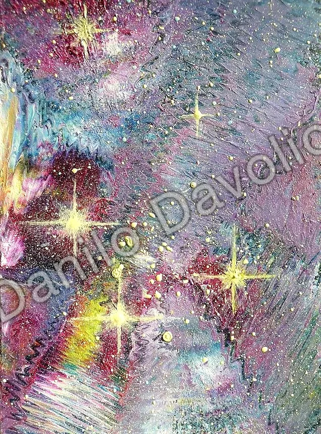 Star light, 2014, Olio su cartone