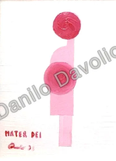 Mater dei, 1996, Olio su tela cartonata