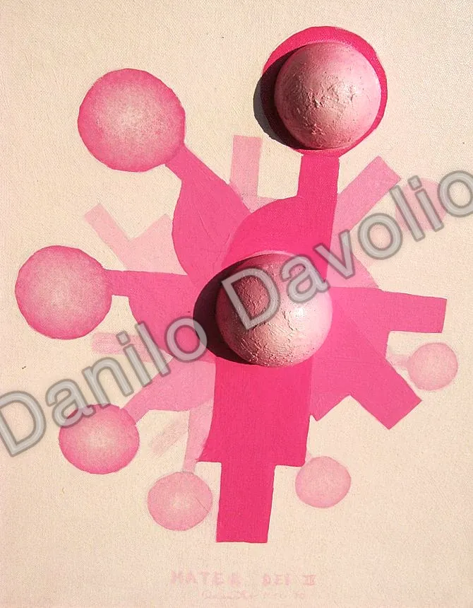 Mater dei IV + mcc, 2010, Olio su cartone telato + polistirolo